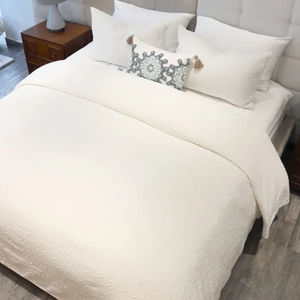 Nova Home Whispers Knitted Cotton Bedspread Set - White (Available In Sizes) product thumbnail 8