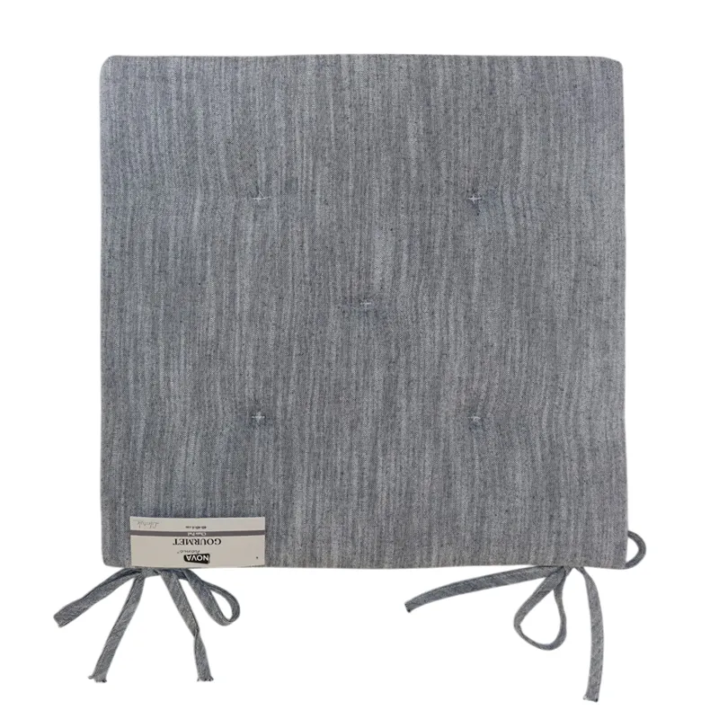 Nova Home "Gourmet" Chair Pad - 40x40 cm - Grey product thumbnail 3