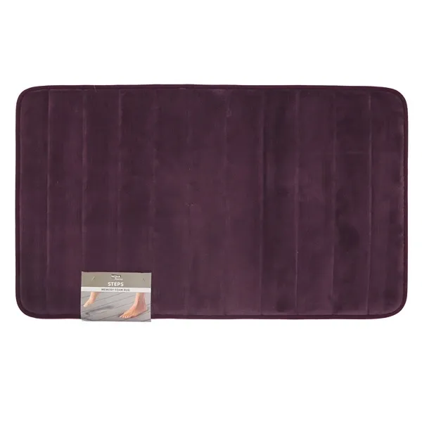 Nova Home Steps Memory Foam Non-Slip Bath Mat - 50x80 Cm - Purple product thumbnail 3