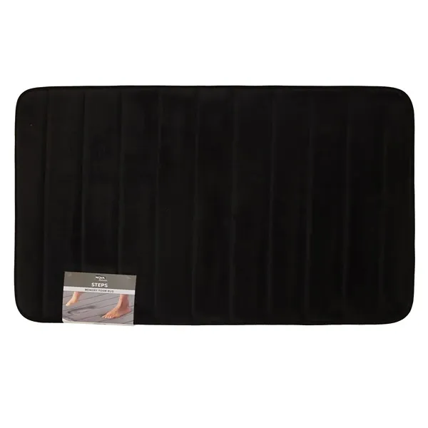 Nova Home Steps Memory Foam Non-Slip Bath Mat - 50x80 Cm - Black product thumbnail 3