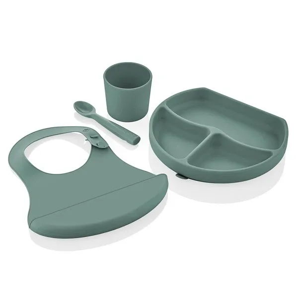 Babyjem Silicon Feeding Set - Mint product thumbnail 3