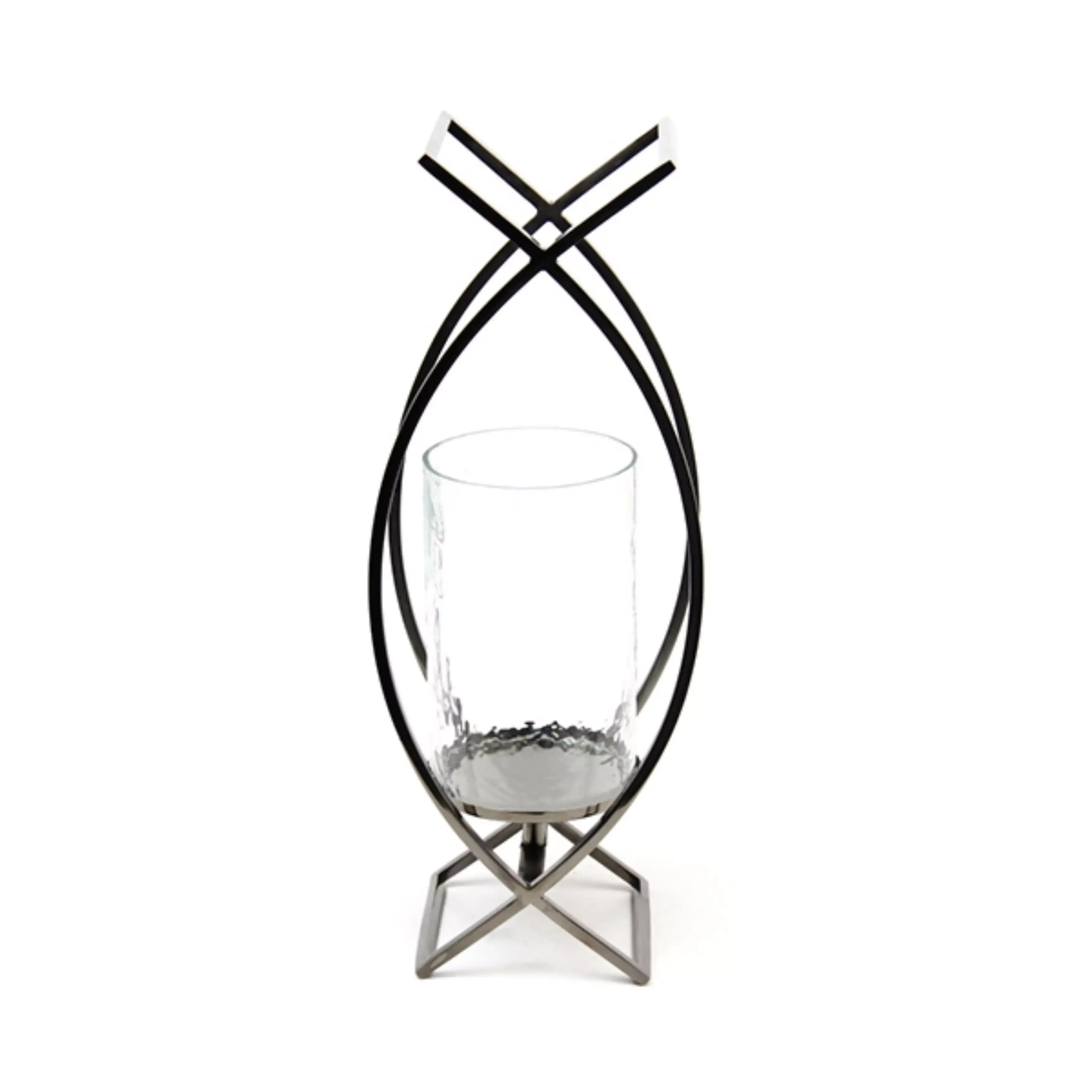 Weva Fable Glass Candle Holder - Large - Black Nickel product thumbnail 3