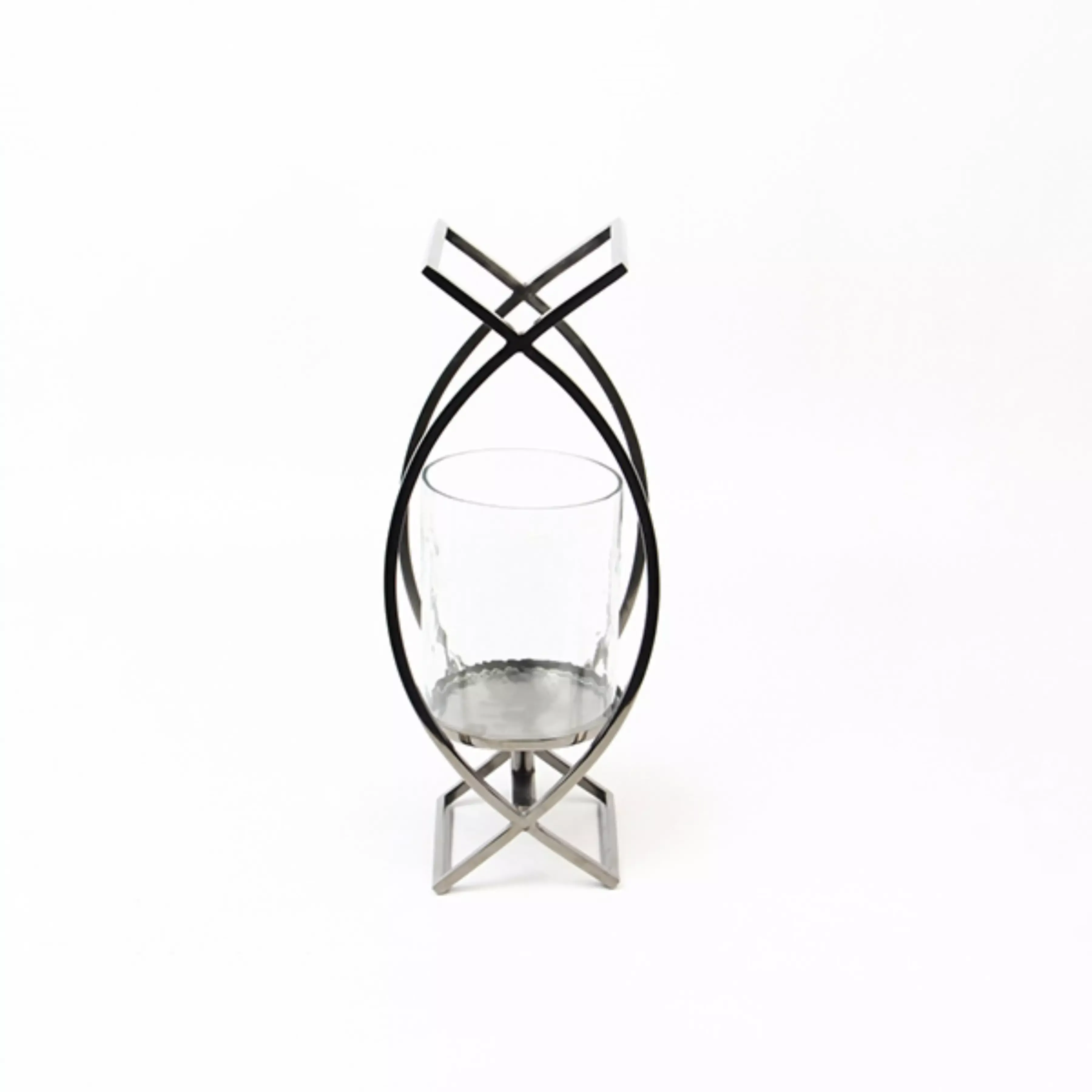 Weva Fable Glass Candle Holder - Small - Black Nickel product thumbnail 3