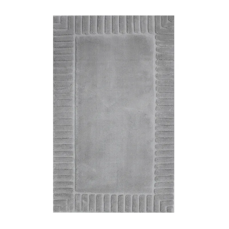 Nova Home Lasan Cotton Bath Rug - Light Grey (Available In Sizes) product thumbnail 4