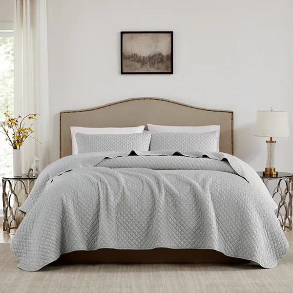Nova Home Vivid Jaquard Bed Spread Set - Grey (Available In Sizes) product thumbnail 16