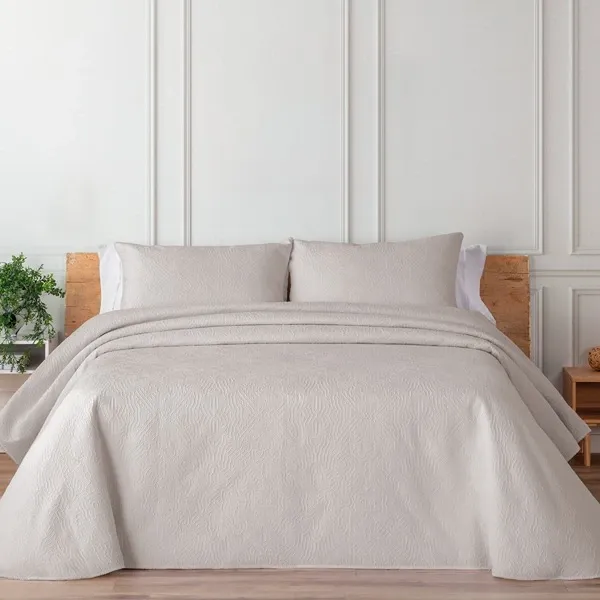 Manterol Bouti Summer Soft Bed Spread Set - Beige (Available In Sizes) product thumbnail 3