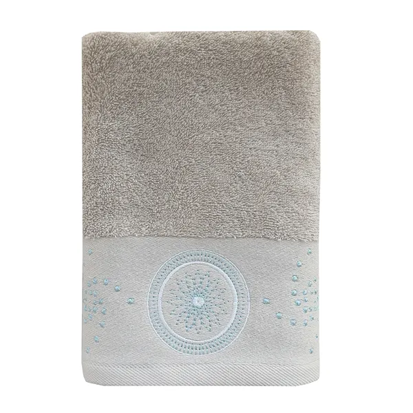 Nova Home Handan Embroidered Towel - 100% Cotton - Beige (Available In Sizes) product thumbnail 5