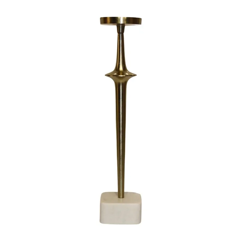 Weva Large White & Gold Candle Holder Flamelet product thumbnail 3