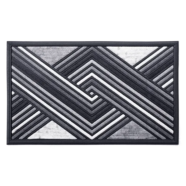 Nova Home Fonda Outdoor Mat W & Rubber Backing - 45x75 cm - Grey product thumbnail 3