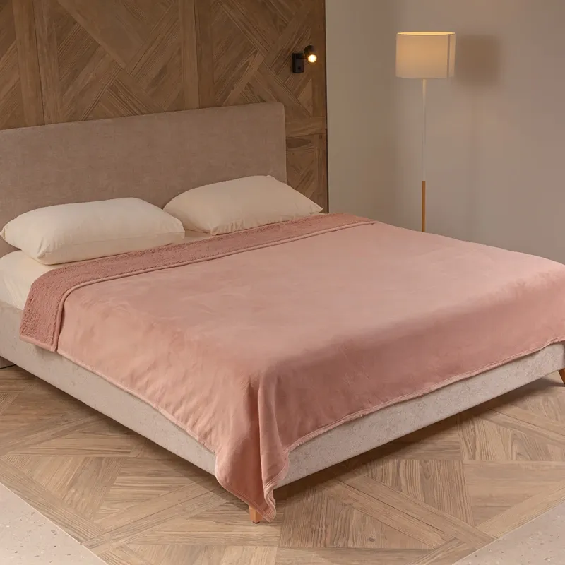 Nova Home Samos Soft Double Layer Winter Blanket - Rose (Available In Sizes) product thumbnail 13