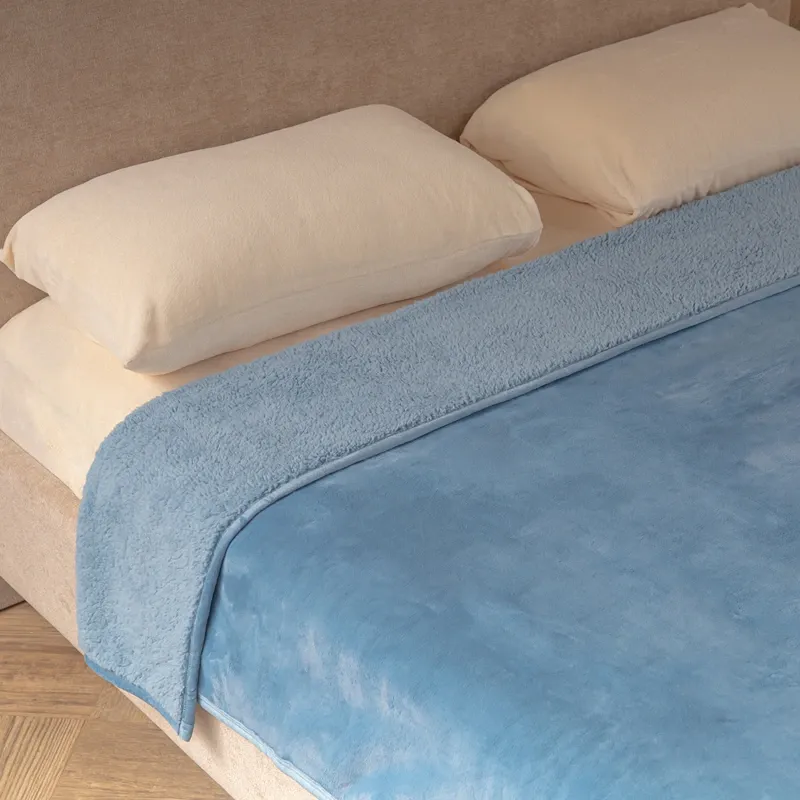 Nova Home Samos Soft Double Layer Winter Blanket - Blue (Available In Sizes) product thumbnail 5