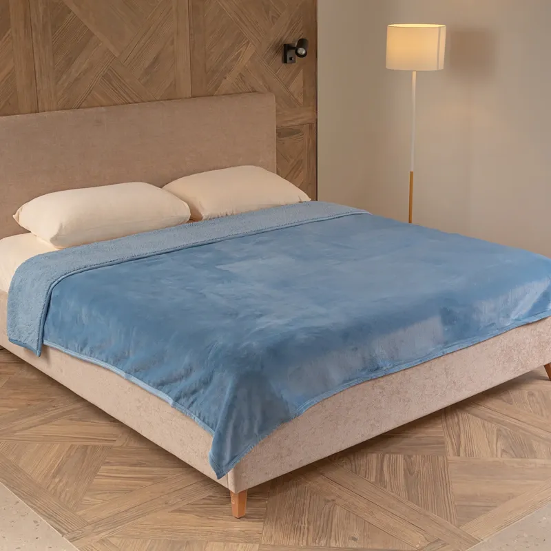 Nova Home Samos Soft Double Layer Winter Blanket - Blue (Available In Sizes) product thumbnail 6