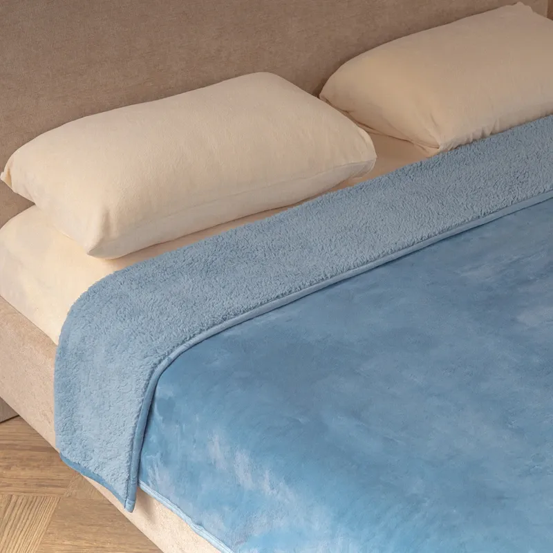 Nova Home Samos Soft Double Layer Winter Blanket - Blue (Available In Sizes) product thumbnail 8