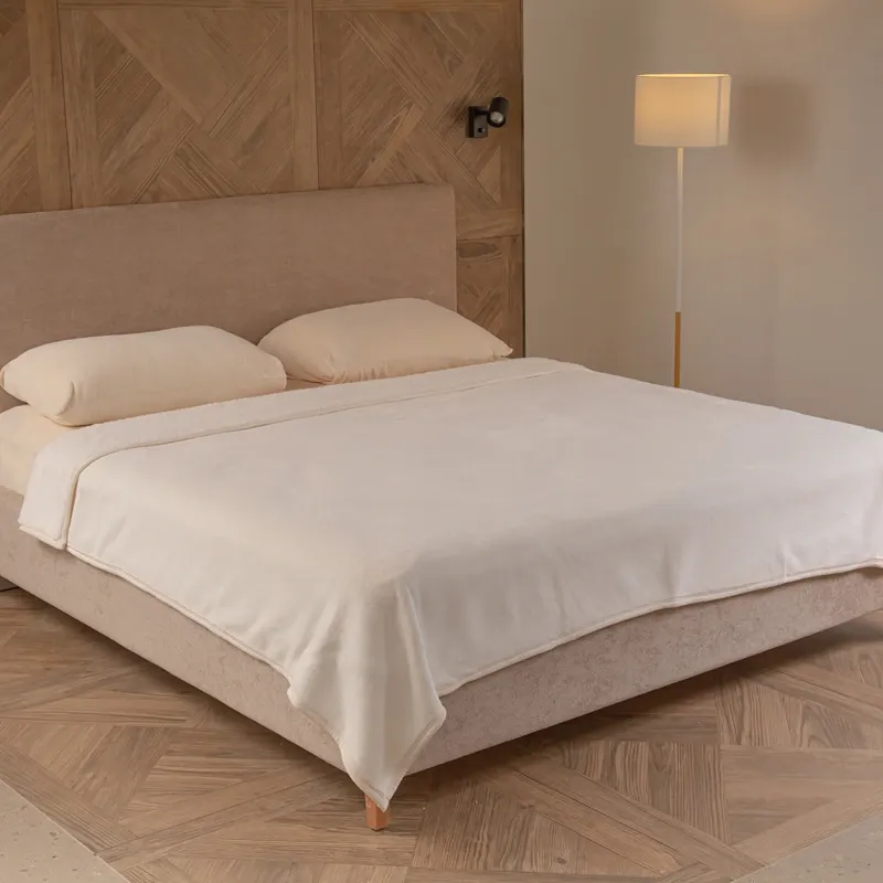 Nova Home Samos Soft Double Layer Winter Blanket - Ivory (Available In Sizes) product thumbnail 6