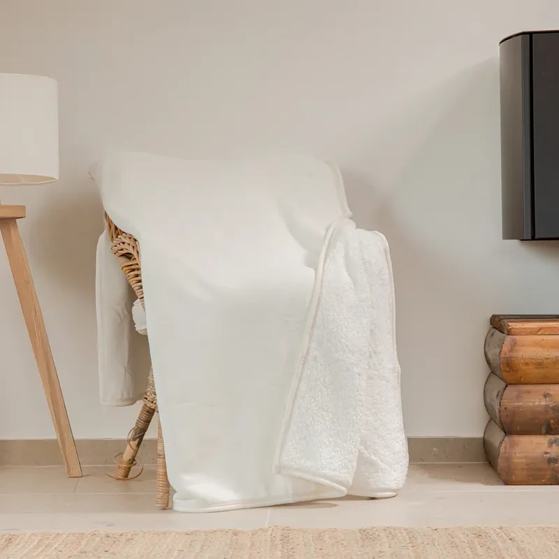 Nova Home Samos Soft Double Layer Winter Blanket - Ivory (Available In Sizes) product thumbnail 4