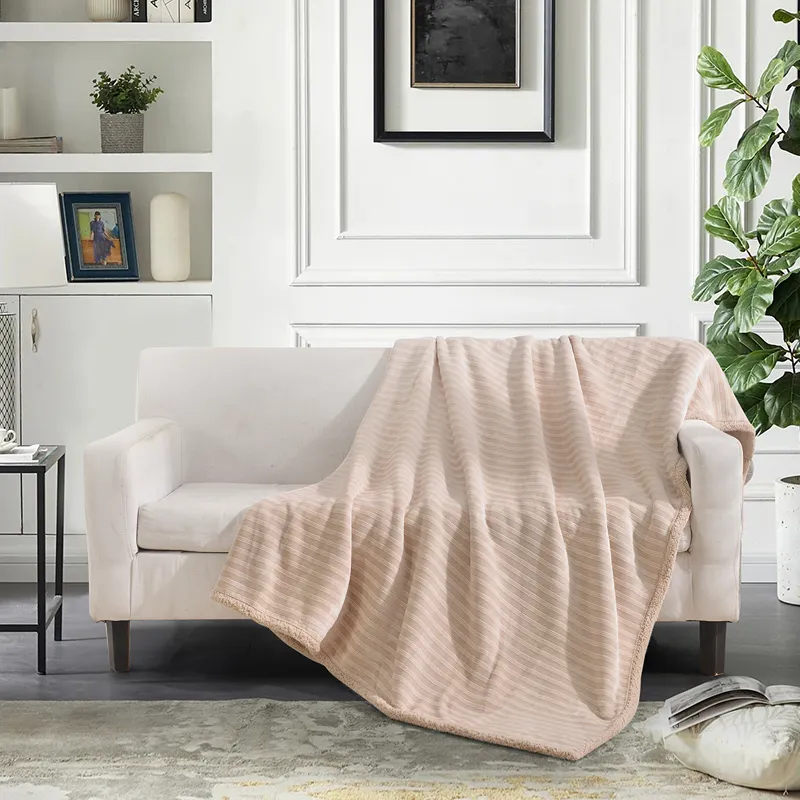 Nova Home Syros Winter Soft Jaquard Blanket - Ivory (Available In Sizes) product thumbnail 2