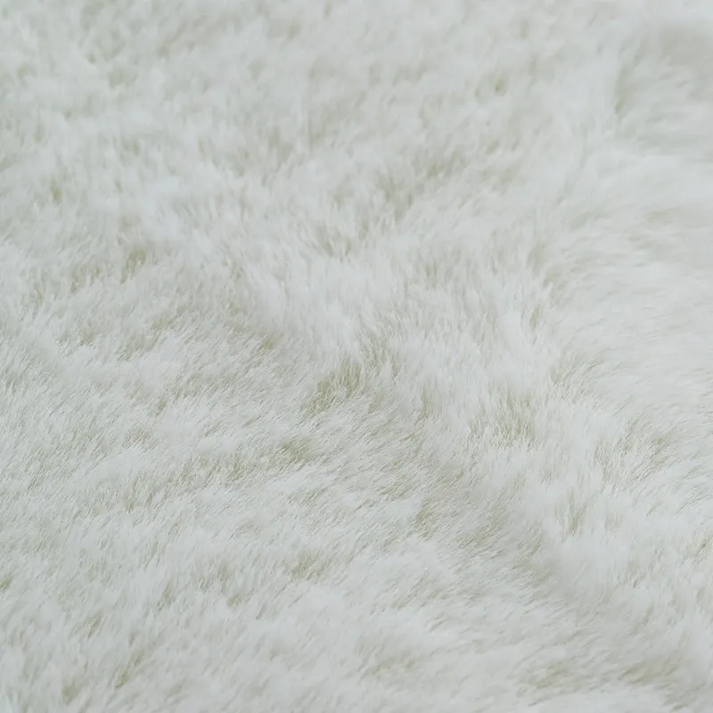 Nova Home "Bunny" Fur Accent Rug – Ivory (Available In Sizes) product thumbnail 12