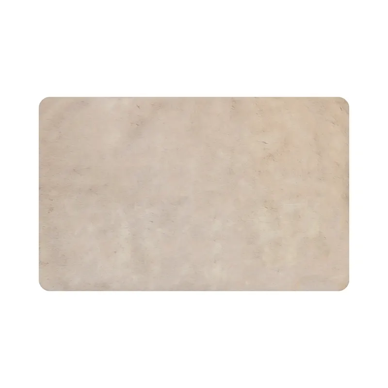 Nova Home "Bunny" Fur Accent Rug – Stone (Available In Sizes) product thumbnail 5