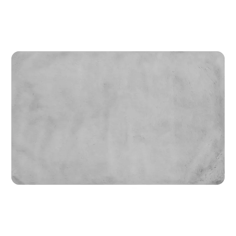 Nova Home "Bunny" Fur Accent Rug – Silver (Available In Sizes) product thumbnail 13