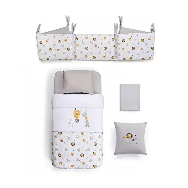 Funna Circus Baby Bed Set - 7 Pcs - Grey product thumbnail 3