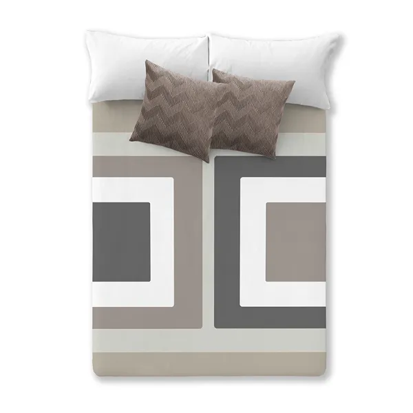 Manterol VIP 584 Checkered Blanket - Beige & Grey (Available In Sizes) product thumbnail 2