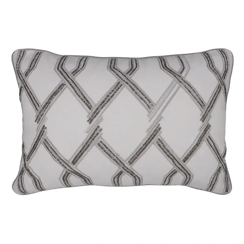 Nova Home Nexus Embroidered Cushion Cover with Bead – Gold – 35x50 cm product thumbnail 3