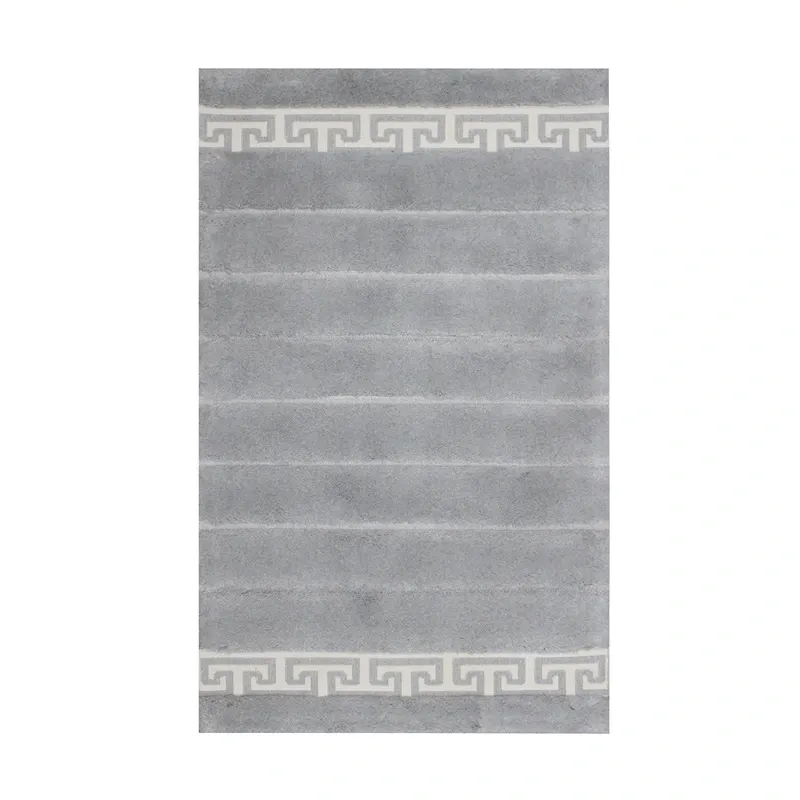 Nova Home Eres Cotton Bath Rug - Light Grey (Available In Sizes) product thumbnail 3