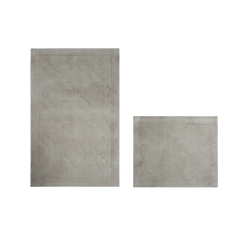 Nova Home Albana Cotton Bath Rug Set - 2Pcs - Beige product thumbnail 3