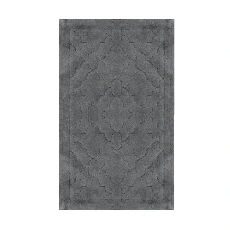 Nova Home Albana Cotton Bath Rug - Dark Grey (Available In Sizes) product thumbnail 4