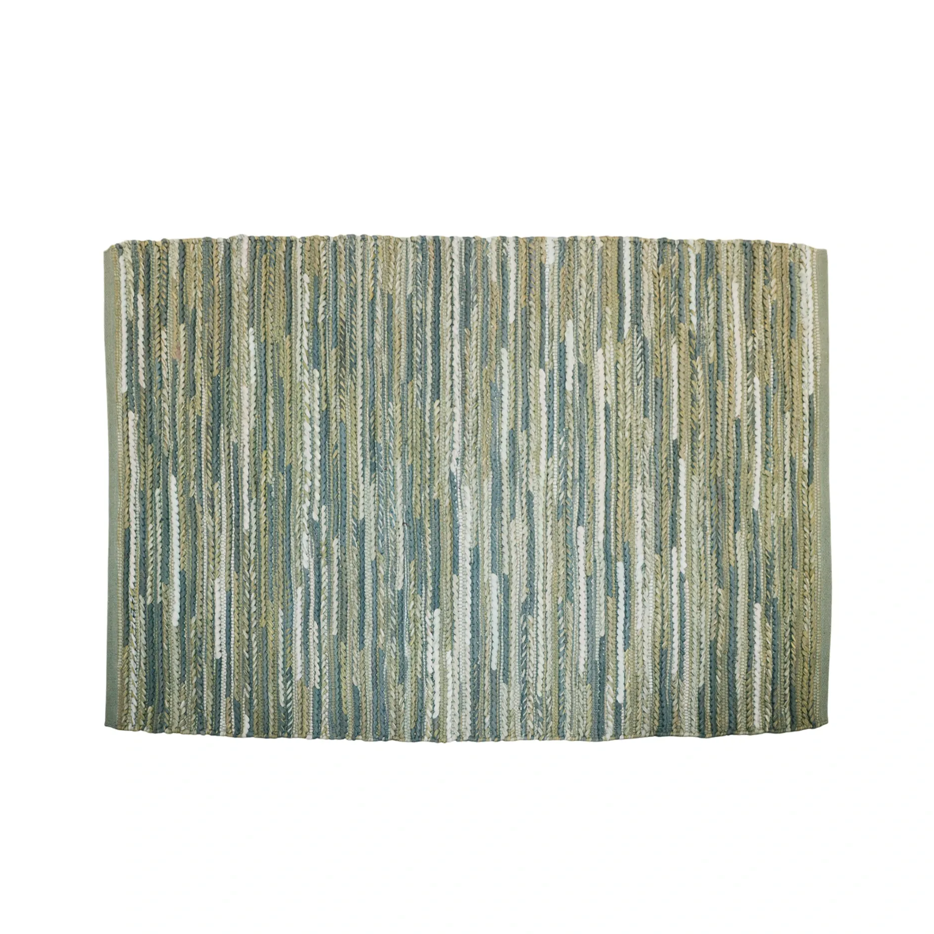 Nova Home "Ravine" Handwoven Cotton Accent Rug – Green (Available In Sizes) product thumbnail 3