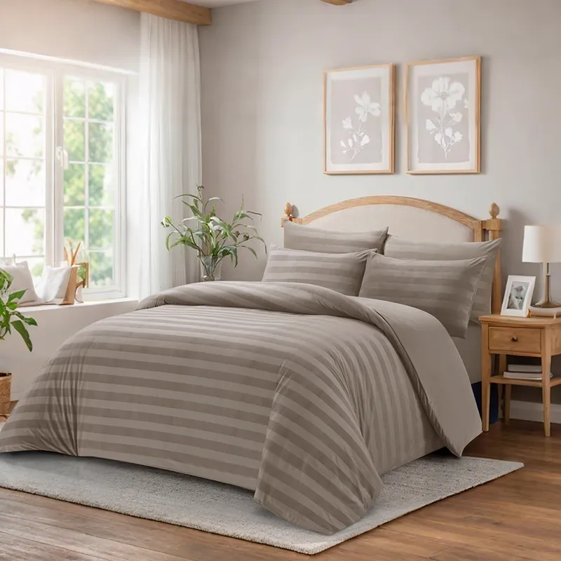 Nova Home Velvora Winter Velvet Duvet Cover Set - Taupe (Available In Sizes) product thumbnail 10