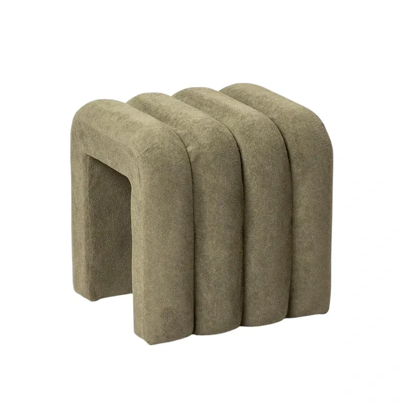 Weva Archi Terry Channeled Stool & Bench – Small – Brown product thumbnail 3