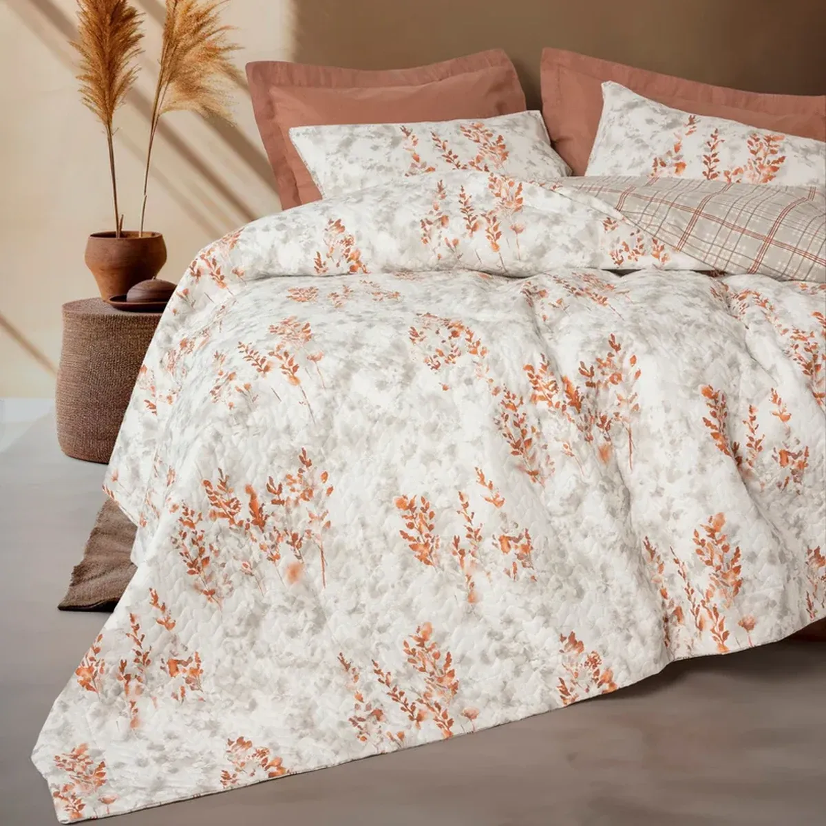 Nova Home Duvet Cover Set Rainforce Lamina - 100% Cotton - King & Super King - 4 Pcs - Multicolor product thumbnail 3