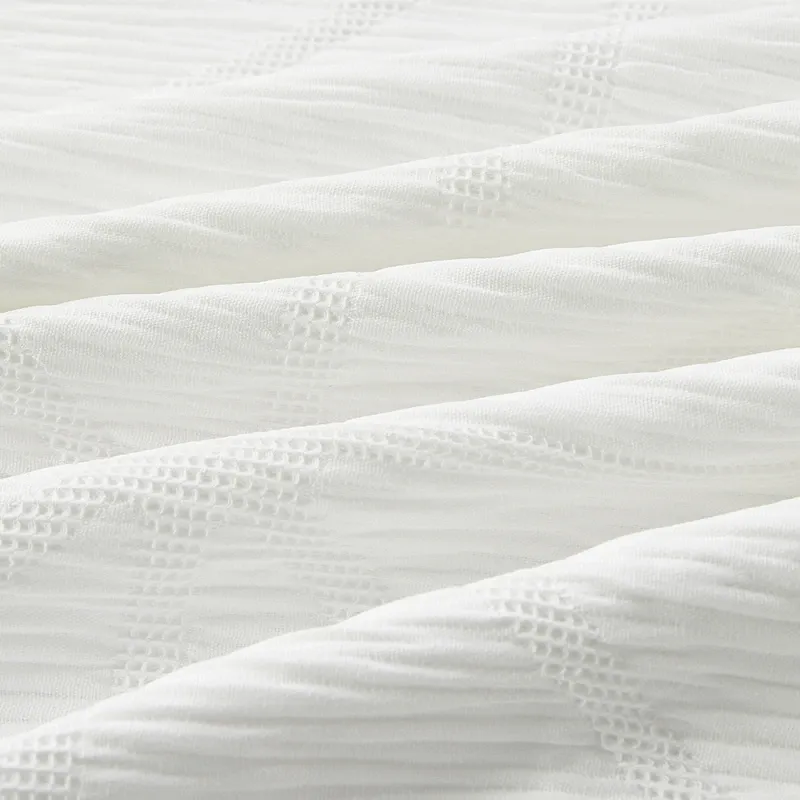 Nova Home Barrett Crinkled Jacquard Comforter Set - White (Available in Sizes) product thumbnail 11