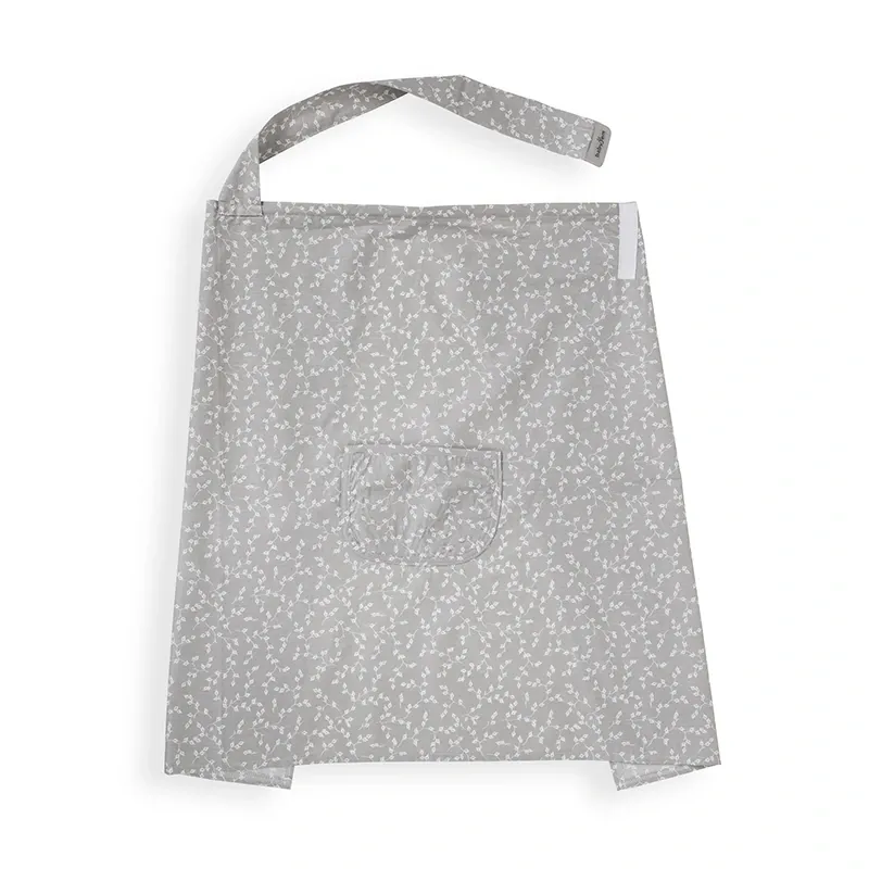 Babyjem Floral Nursing Cover With Pocket - Grey product thumbnail 3