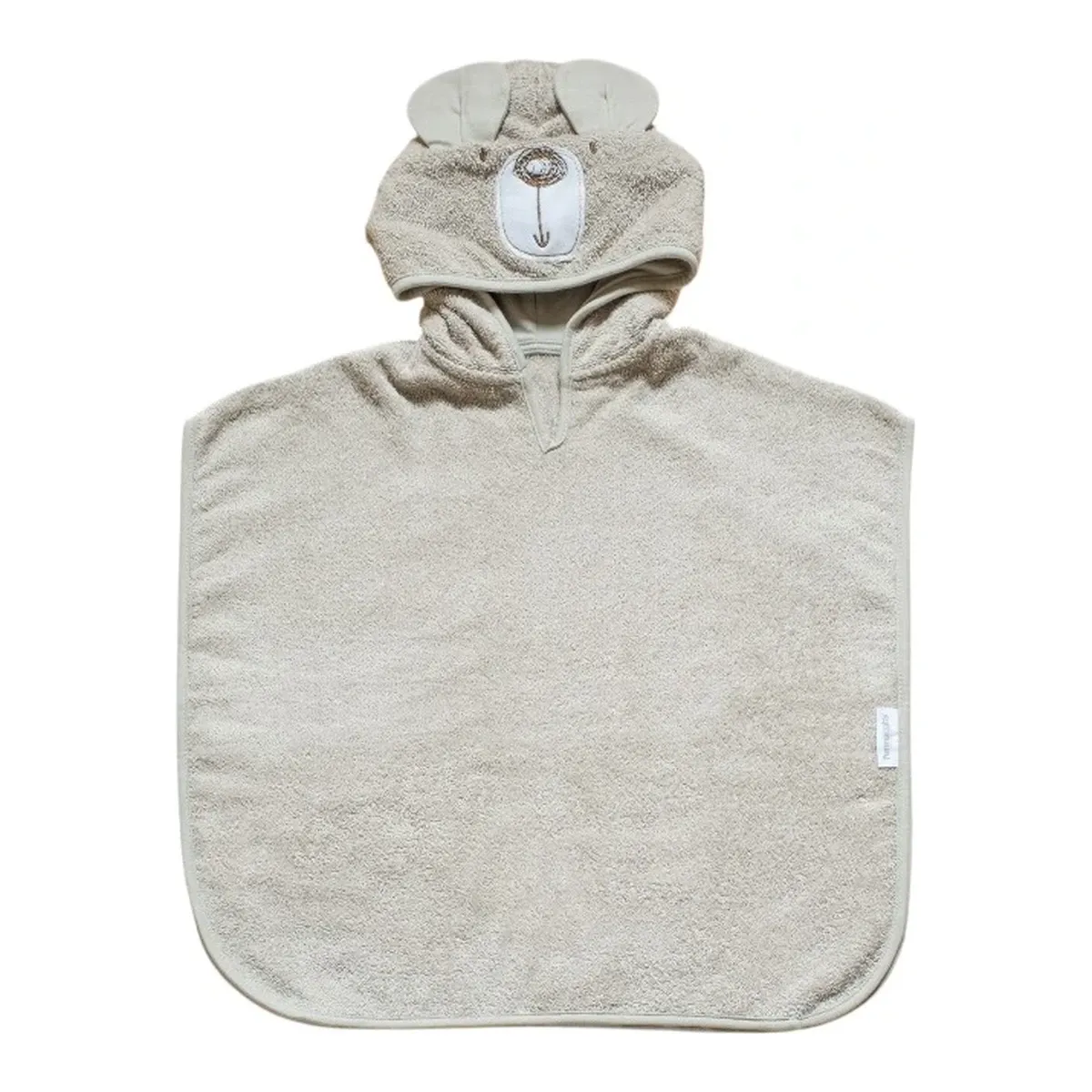 Funna Baby Poncho Bath Time Bear - 0-2 Years - Beige product thumbnail 3