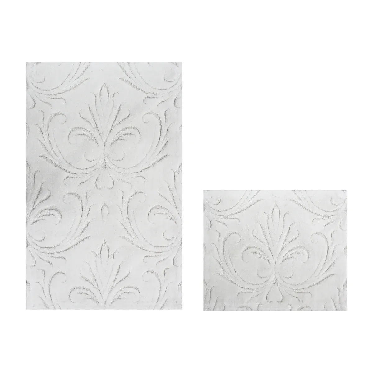 Nova Home Bath Rug Set Salvor - Cotton - 2 Pcs - 60x100 cm & 40x60 cm - Ecru product thumbnail 3