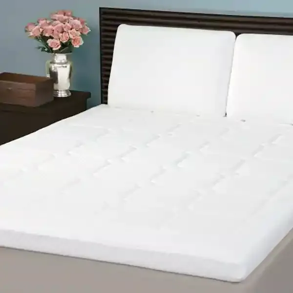 Nova Home Memory Foam Mattress Topper Diamond Stitch - White (Available in Sizes) product thumbnail 5