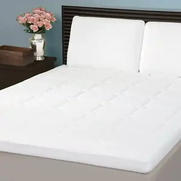 Nova Home Memory Foam Mattress Topper Diamond Stitch - White (Available in Sizes) product thumbnail 11