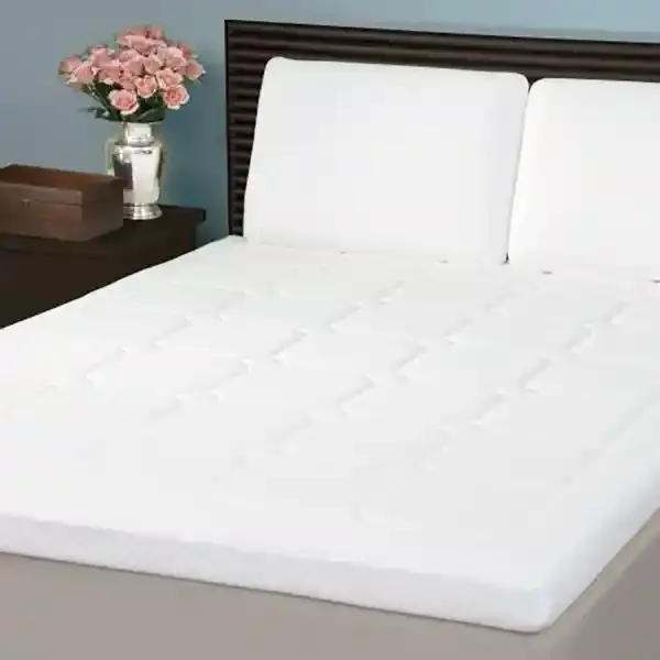 Nova Home Memory Foam Mattress Topper Diamond Stitch - White (Available in Sizes) product thumbnail 7