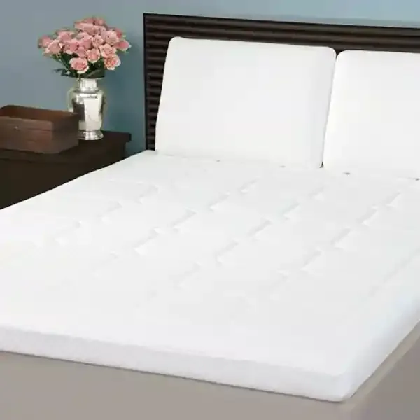 Nova Home Memory Foam Mattress Topper Diamond Stitch - White (Available in Sizes) product thumbnail 9