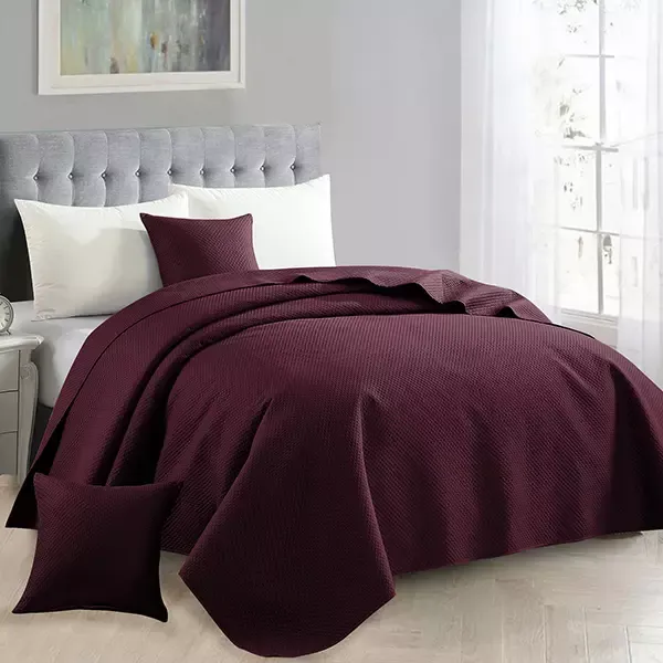 Nova Home "Dimension" Coverlet - Burgandy product thumbnail 6