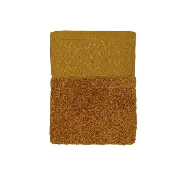 Nova Home Carrara 100% Cotton Jacquard Towel (Bath Towel) - Yellow (Available in Sizes) product thumbnail 3