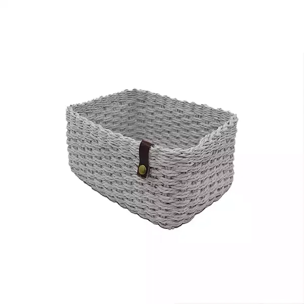Weva Cosmopolitan Faux Rattan Storage Basket - Grey product thumbnail 3