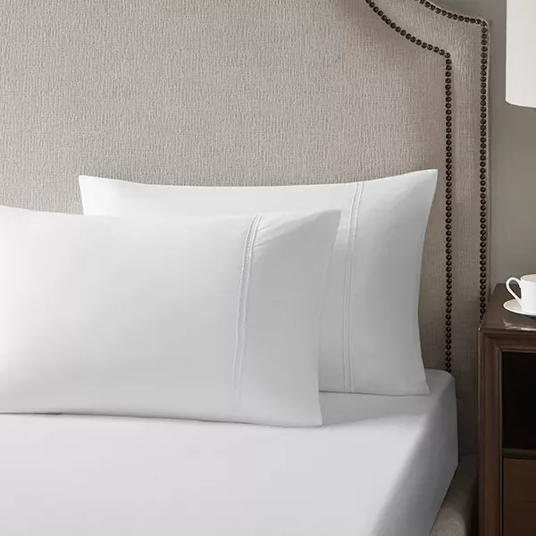Nova Home Palace Fitted Sheet Set - 100% Cotton, 600 Thread Count - White product thumbnail 5