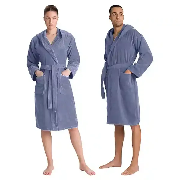 Cannon Plain Unisex Bathrobe (1 Piece) - 100% Cotton - Sapphire (Available in sizes) product thumbnail 13