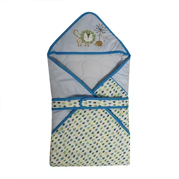 Nova Home Flower Paradise Baby Blanket - 100% Cotton - Blue product thumbnail 4