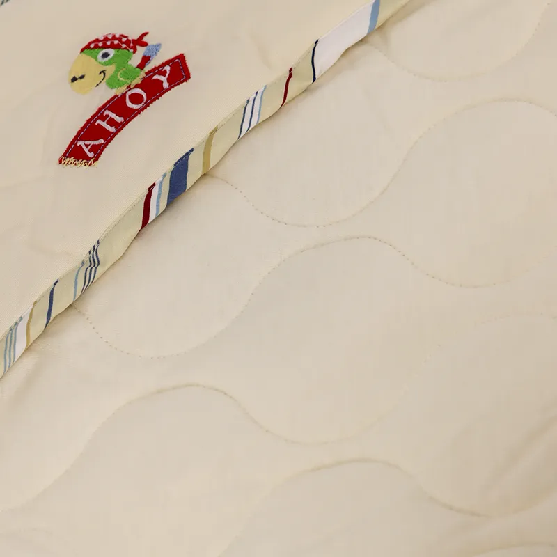Nova Home "Sailing" Hooded Baby Swaddle Blanket - 100% Cotton - Yellow product thumbnail 2
