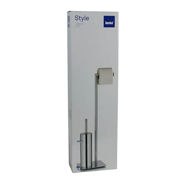 Kela "Style" Toilet Brush With A Paper Holder - Silver product thumbnail 3