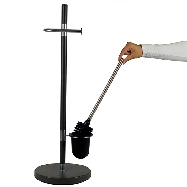 Kela "Sinerio" Toilet Brush With A Paper Holder - Black product thumbnail 3
